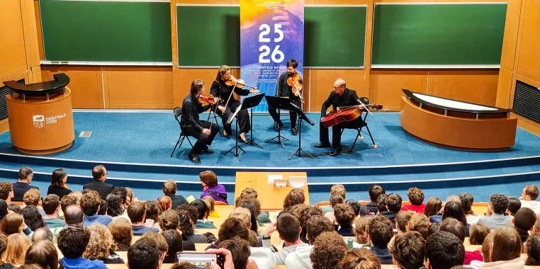concert by the orchestre national de lyon at Centrale Lyon