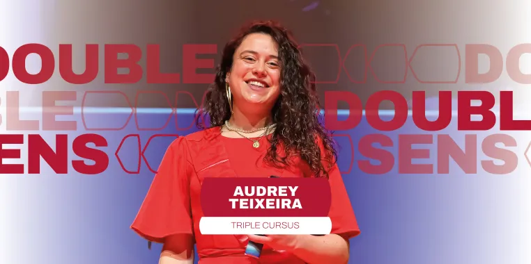 Audrey Teixeira en triple diplôme ingénieure architecte manager
