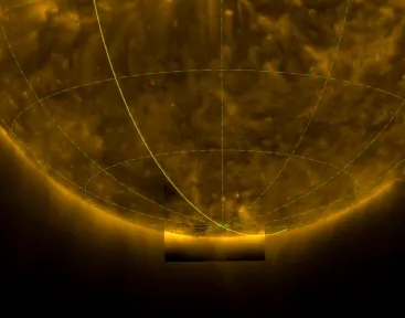 Image du pôle sud du Soleil par Solar Orbiter