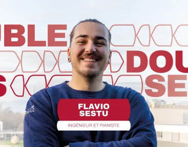 portrait de Flavio Sestu, ingénieur et musicien à centrale lyon