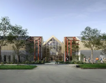 Projet IMPACT Centrale Lyon - Vue entrée principale