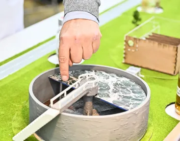 Maquette d'une station d'épuration