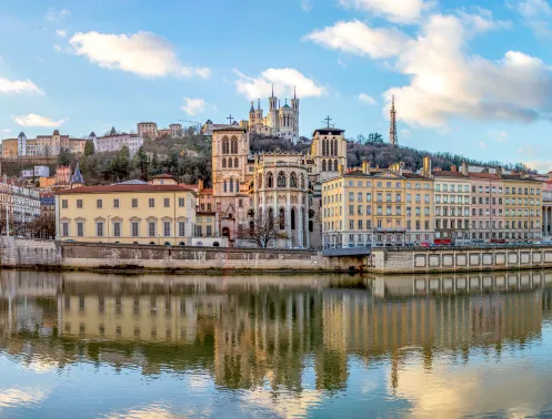 Vue sur le quartier Saint-Jean de la ville de Lyon