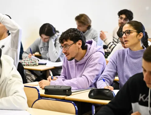 Elèves en cours à Centrale Lyon