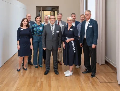 Délégation de Centrale Lyon et équipe de la TU Darmstadt réunies à Darmstadt, le 16 septembre 2026