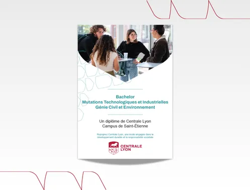 brochure Bachelor Mutations Technologiques et Industrielles Génie Civil et Environnement