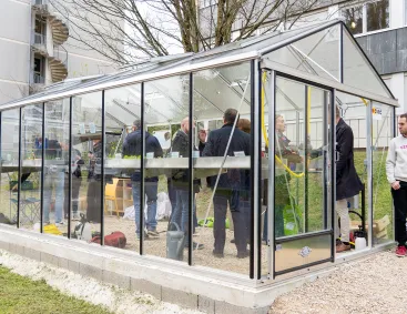 serre partagée de l'école d'ingénieur Centrale Lyon