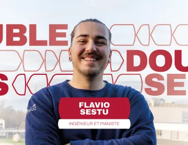 portrait de Flavio Sestu, ingénieur et musicien à centrale lyon