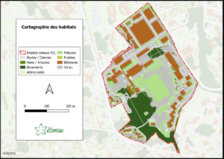 Cartographie habitats campus