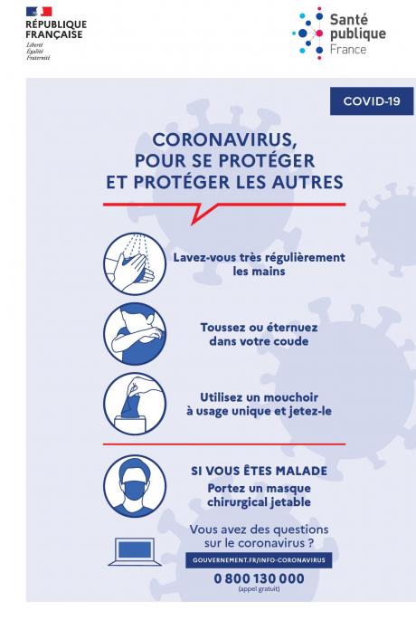 Coronavirus : se protéger et protéger les autres
