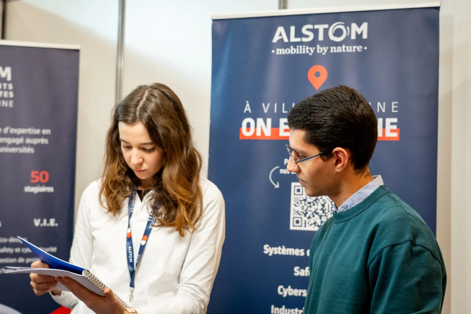 Stand de Alstom lors du Forum Perspectives