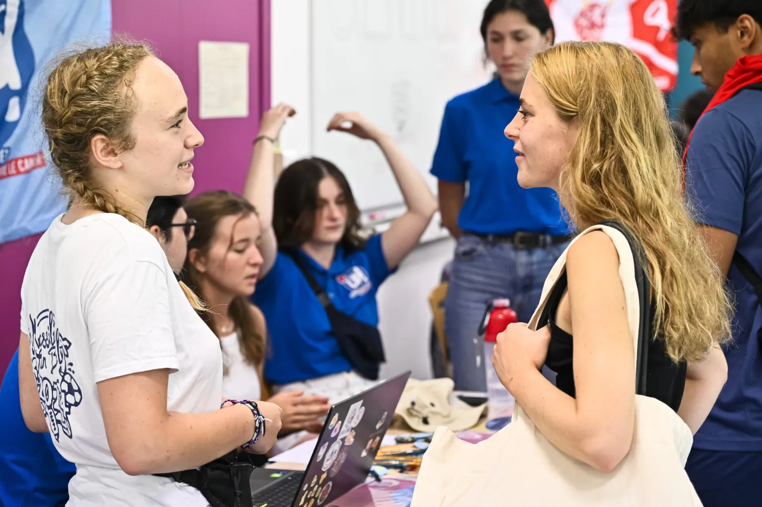 élèves sur le campus centrale lyon