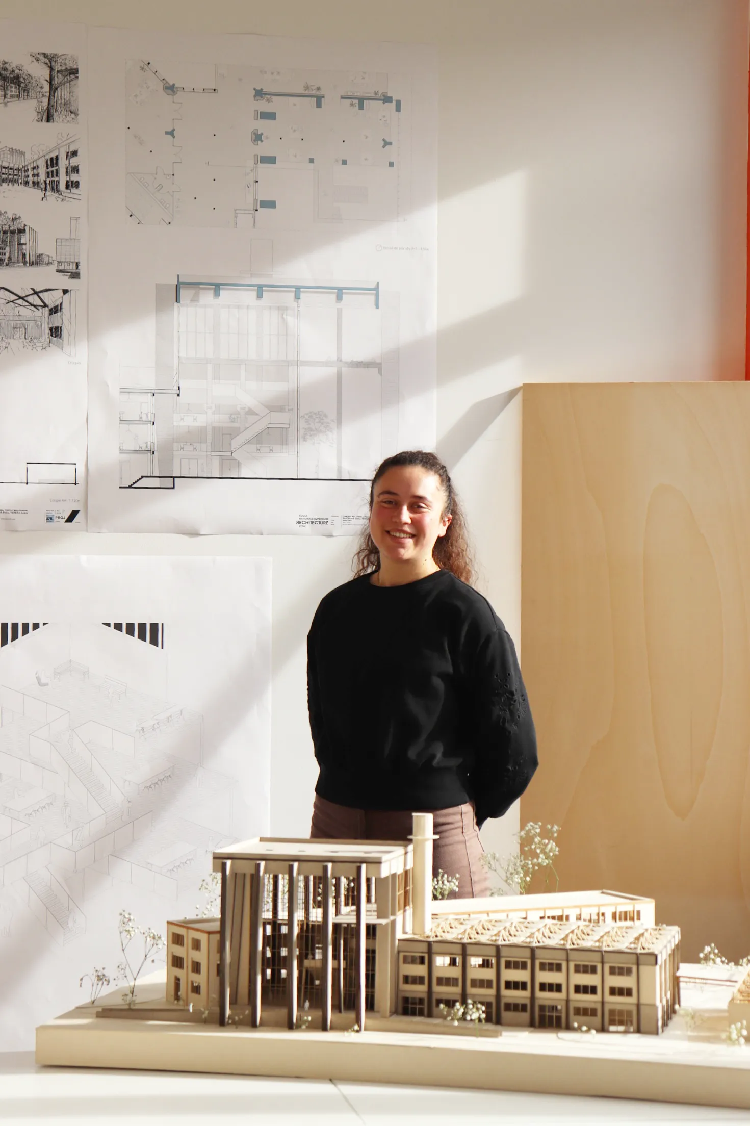 Audrey Teixeira en double diplôme ingénieure architecte