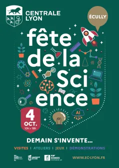 affiche fête de la science centrale lyon 2025